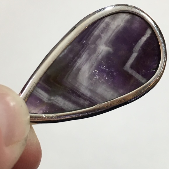 Chevron Amethyst Pendant - Picture 6 of 8